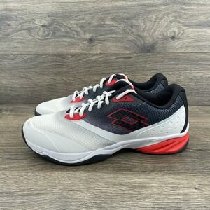 Lotto Mens 220551 6IJ Tennis Shoes White Grey Red Enerturn Sneakers Size 11